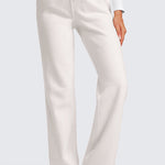 CRZ YOGA Women's Cotton Fleece Lined Sweatpants 30" Hot Fudge Brown