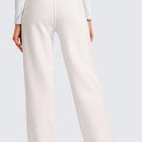 CRZ YOGA Women's Cotton Fleece Lined Sweatpants 30" Hot Fudge Brown