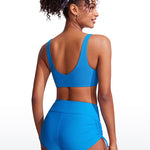 CRZ YOGA V Neck Bikini Padded Tops Swimsuit Madagascar Blue