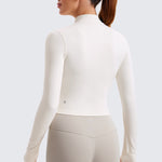 Women's Butterluxe Cropped Outerwear Full Zip Jackets French Navy