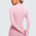 Women's Butterluxe Cropped Outerwear Full Zip Jackets French Navy