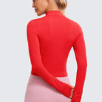 Women's Butterluxe Cropped Outerwear Full Zip Jackets Black