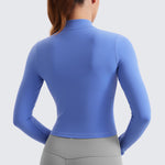 Women's Butterluxe Cropped Outerwear Full Zip Jackets Magenta Purple