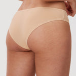 Women's Cheeky High Cut Bikini 3 Pack Beige (3pack)