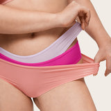 Women's Cheeky High Cut Bikini 3 Pack Chic 2 (3pack)