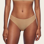 Women's Cheeky High Cut Bikini 3 Pack Soft Tan (3pack)