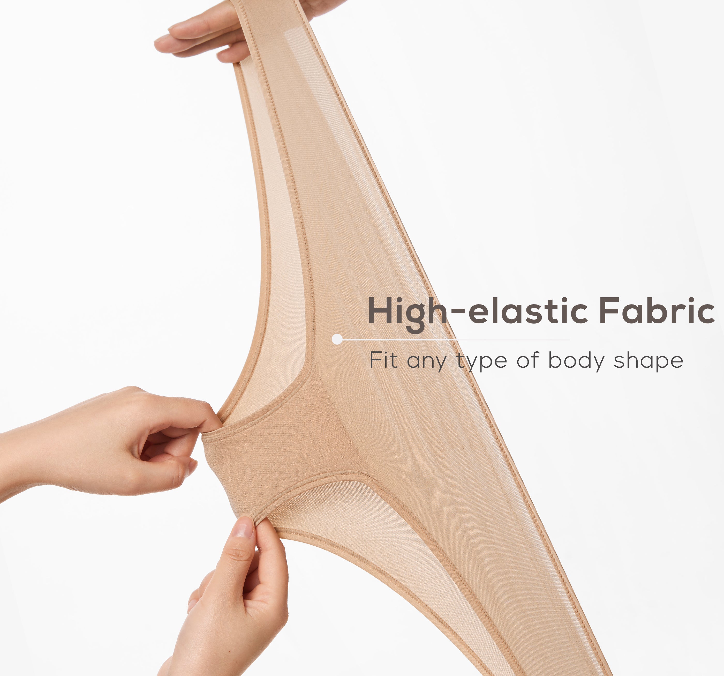 Women's Cheeky High Cut Bikini 3 Pack Natural (3pack)