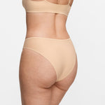Women's Cheeky High Cut Bikini 3 Pack Beige (3pack)