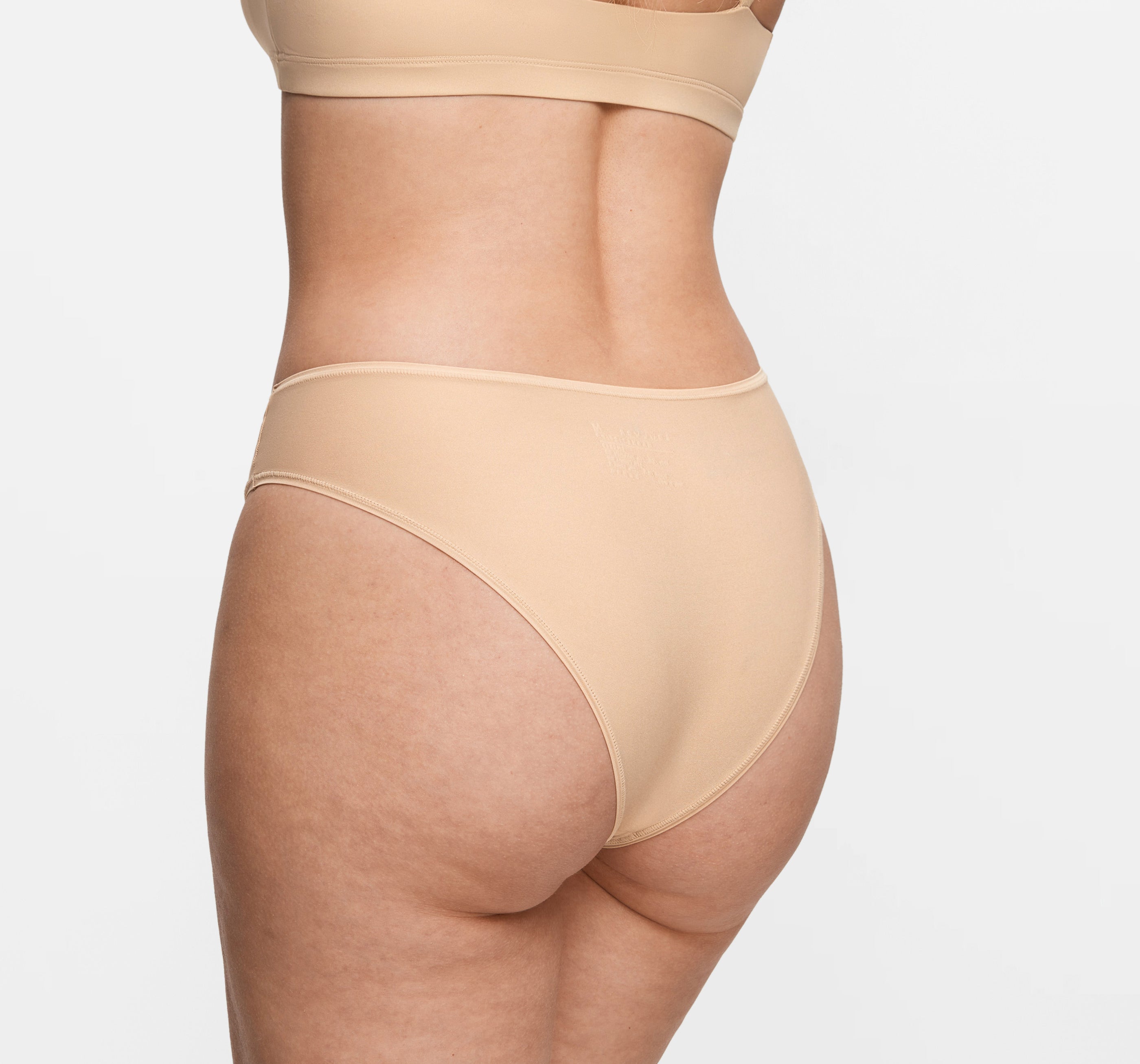 Women's Cheeky High Cut Bikini 3 Pack Beige (3pack)