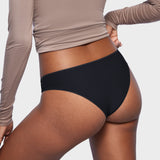 Women's Cheeky High Cut Bikini 3 Pack Black (3pack)