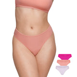 Women's Cheeky High Cut Bikini 3 Pack Chic 2 (3pack)