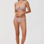 Women's Beauty Lace Bra Brown