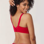 Women's Beauty Lace Bra Dark Red