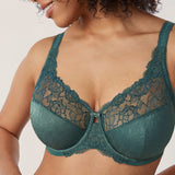 Women's Beauty Lace Bra Midnight Emerald