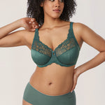 Women's Beauty Lace Bra Midnight Emerald