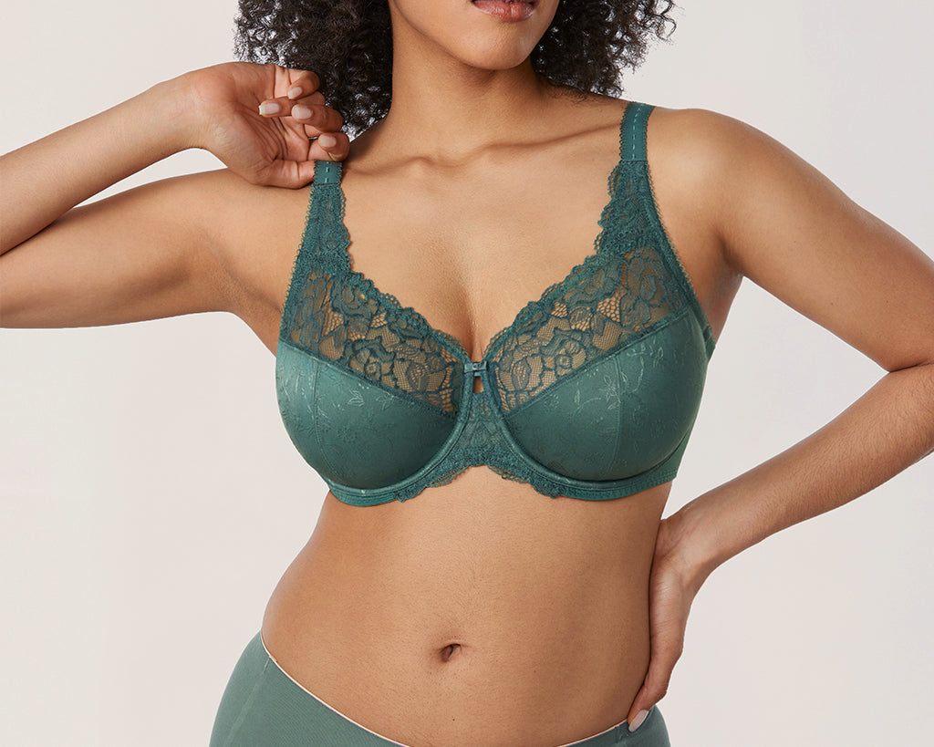 Women's Beauty Lace Bra Midnight Emerald