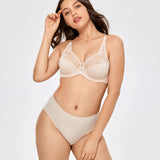 Women's Beauty Lace Bra Beige