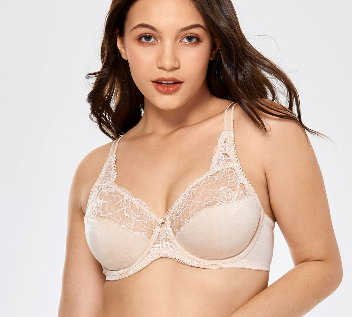 Women's Beauty Lace Bra Beige