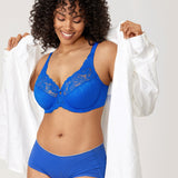 Women's Beauty Lace Bra Sky Blue