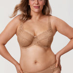 Women's Sheer Lace Unlined Bra Barely Buff