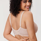 Women's Sheer Lace Unlined Bra Beige