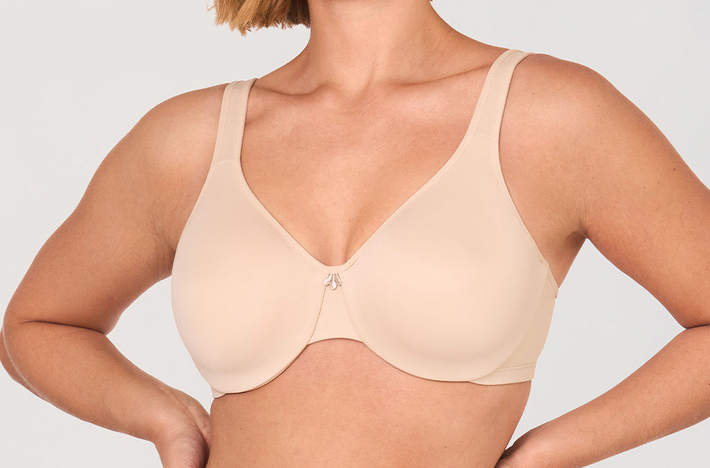 Women's Underwire Minimizer Bra Beige