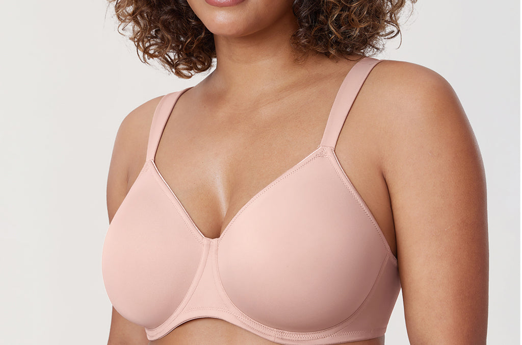 Women's Smooth Minimizer Underwire Bra Gentle Rose