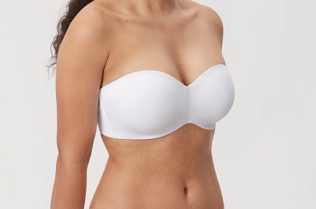 Women's Underwire Strapless Bra White