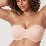 Women's Underwire Strapless Bra Apricot Pink