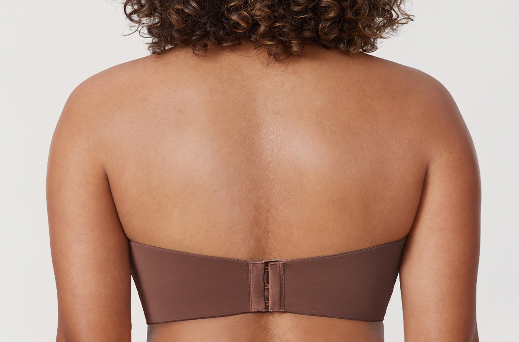 Women's Underwire Strapless Bra Brown Violet