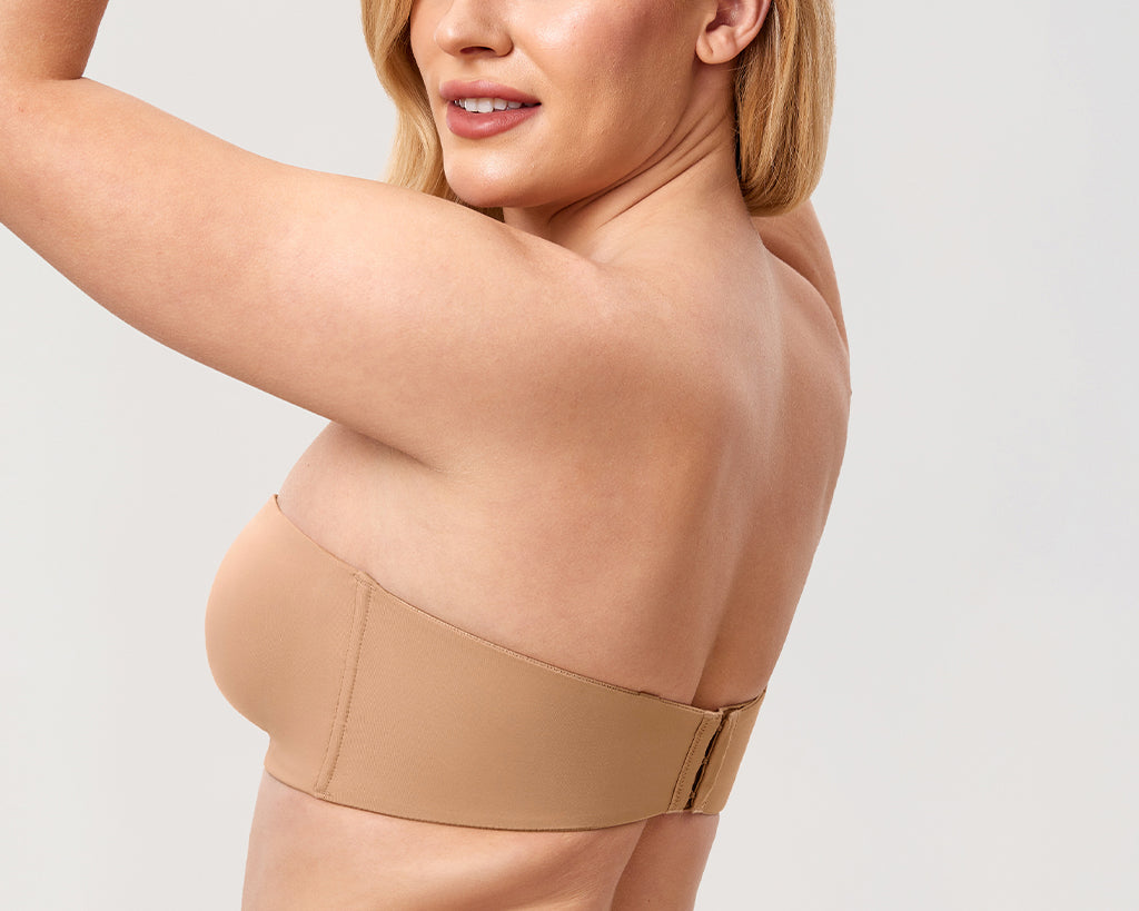 Women's Underwire Strapless Bra Warm Beige