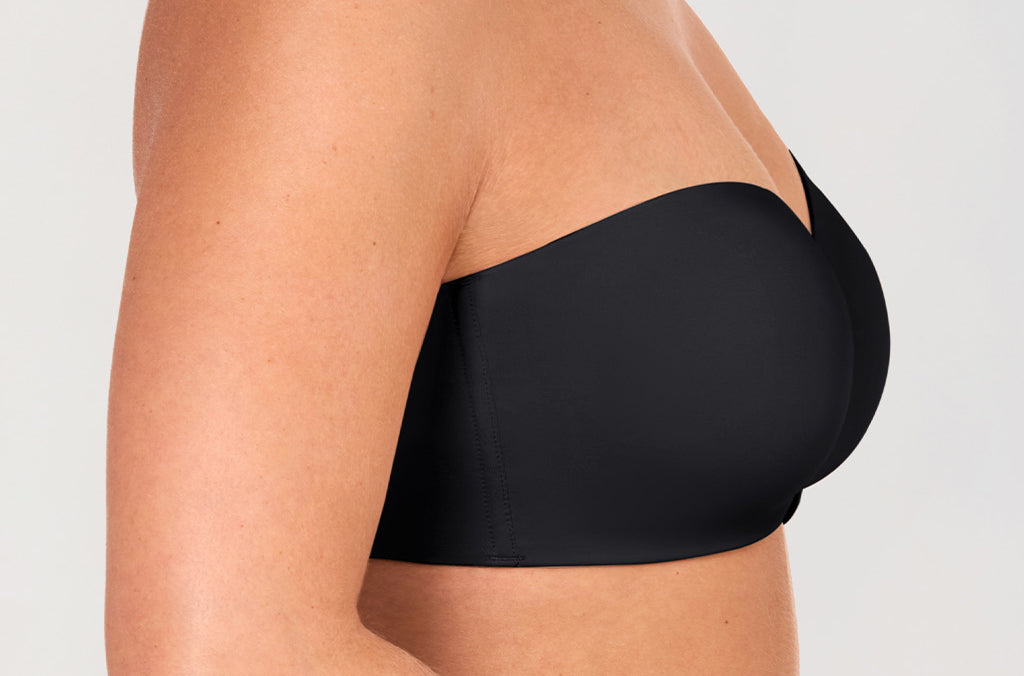Women's Underwire Strapless Bra Black