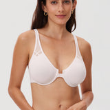 DELIMIRA Women's Front Closure Unlined Bra Natural