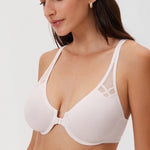 DELIMIRA Women's Front Closure Unlined Bra Natural