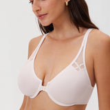 DELIMIRA Women's Front Closure Unlined Bra Natural