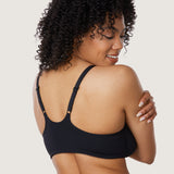 DELIMIRA Women's Front Closure Unlined Bra Black