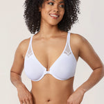 DELIMIRA Women's Front Closure Unlined Bra Natural