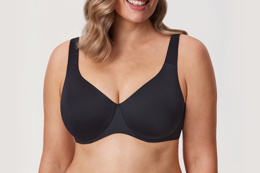 Women's Unlined Minimizer Bra Black