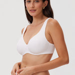 Women's Unlined Minimizer Bra Gravel Beige