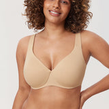 Women's Unlined Minimizer Bra Gravel Beige