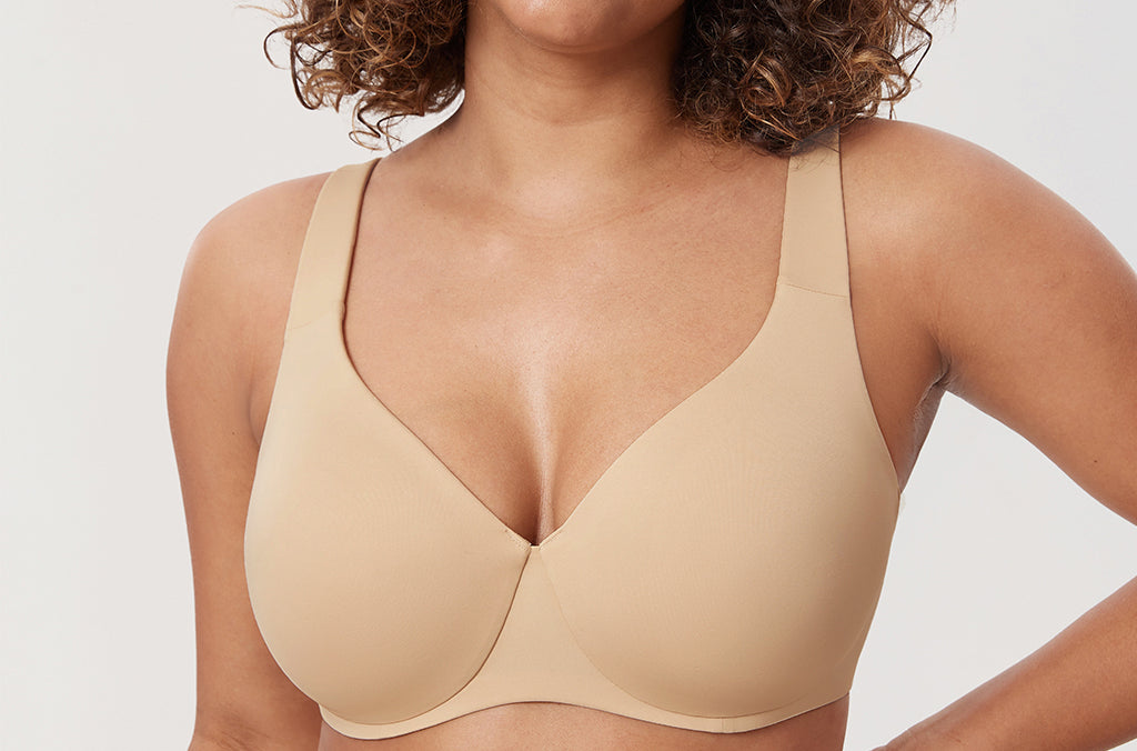 Women's Unlined Minimizer Bra Gravel Beige