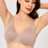Women's Unlined Minimizer Bra Cameo Heather