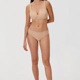 Women's Unlined Minimizer Bra Gravel Beige