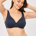 Women's Unlined Minimizer Bra Sapphire Heather