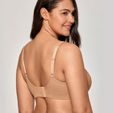 Women's Unlined Minimizer Bra Gravel Beige