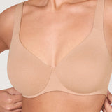 Women's Unlined Minimizer Bra Oatmeal Heather