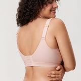 Women's Full Coverage Wireless Unlined Bra Rose Purple