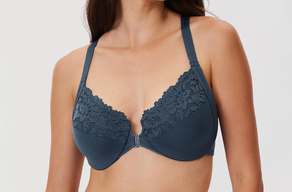 Women's Lace Front Closure Bra Sargasso