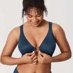 Women's Plunge Back Posture Bra Black