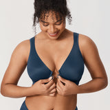 Women's Plunge Back Posture Bra Black